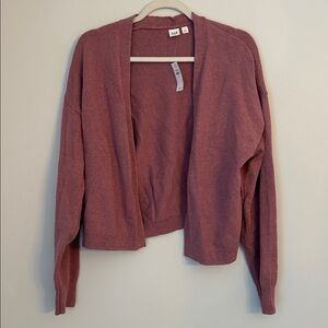 GAP Dusty Rose Open-Front Women's Cardigan